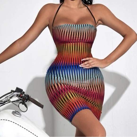 Mesh back less dress - Picture 1 of 3